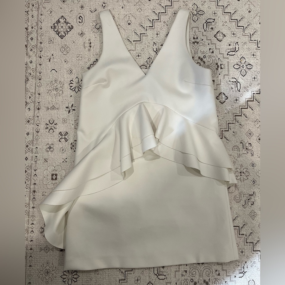 Kendall and Kylie White Peplum Dress - XS